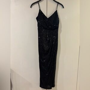Gianna Sequin Dress - Black